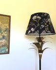 Midnight Floral Velvet Steep Empire Lampshade | Handmade Ceiling Light Shade | UK
