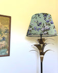 Purple Floral Velvet Steep Empire Lampshade | Handmade Ceiling Light Shade | UK