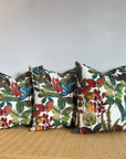 Autumn leaves cotton throw cushion