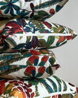 Autumn leaves cotton throw cushion