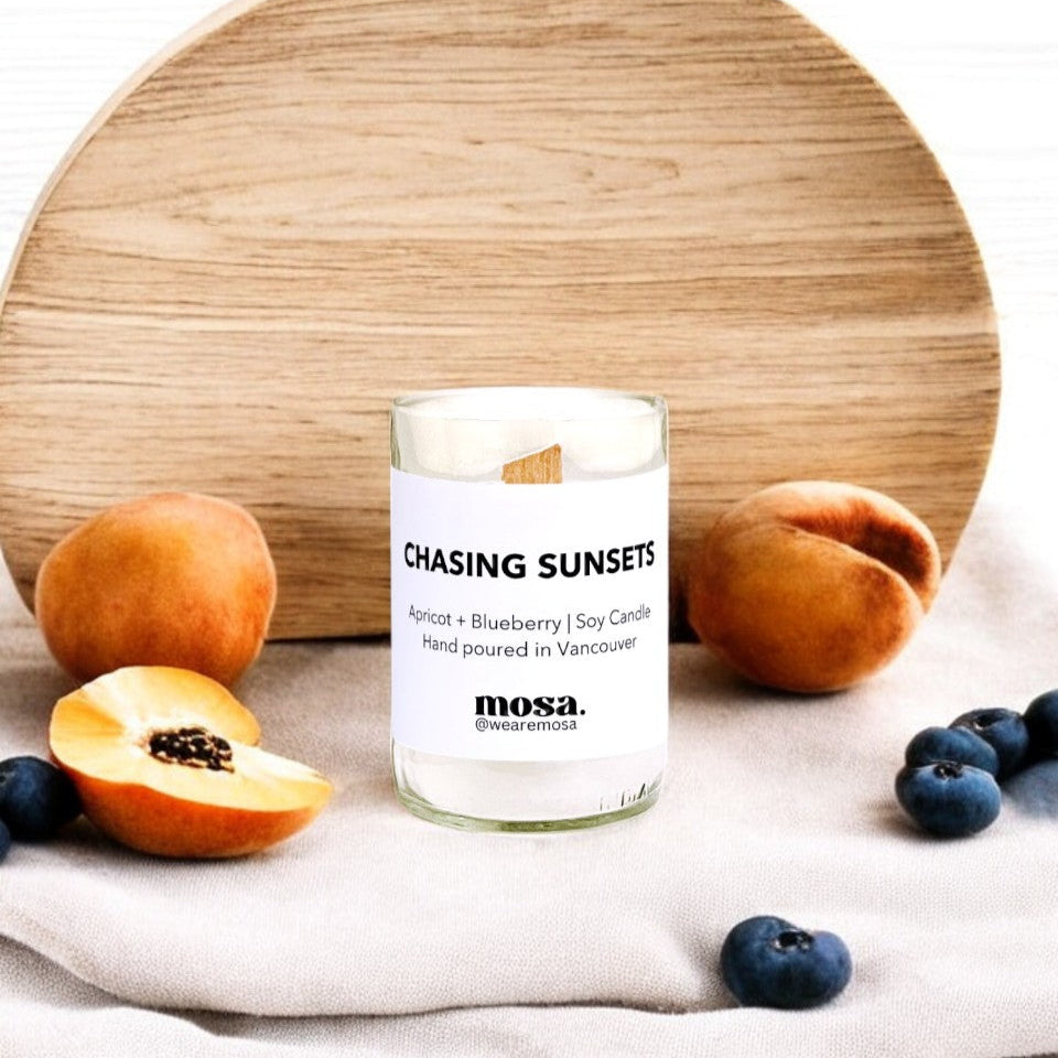 Chasing Sunsets - Apricot Blueberry Candle
