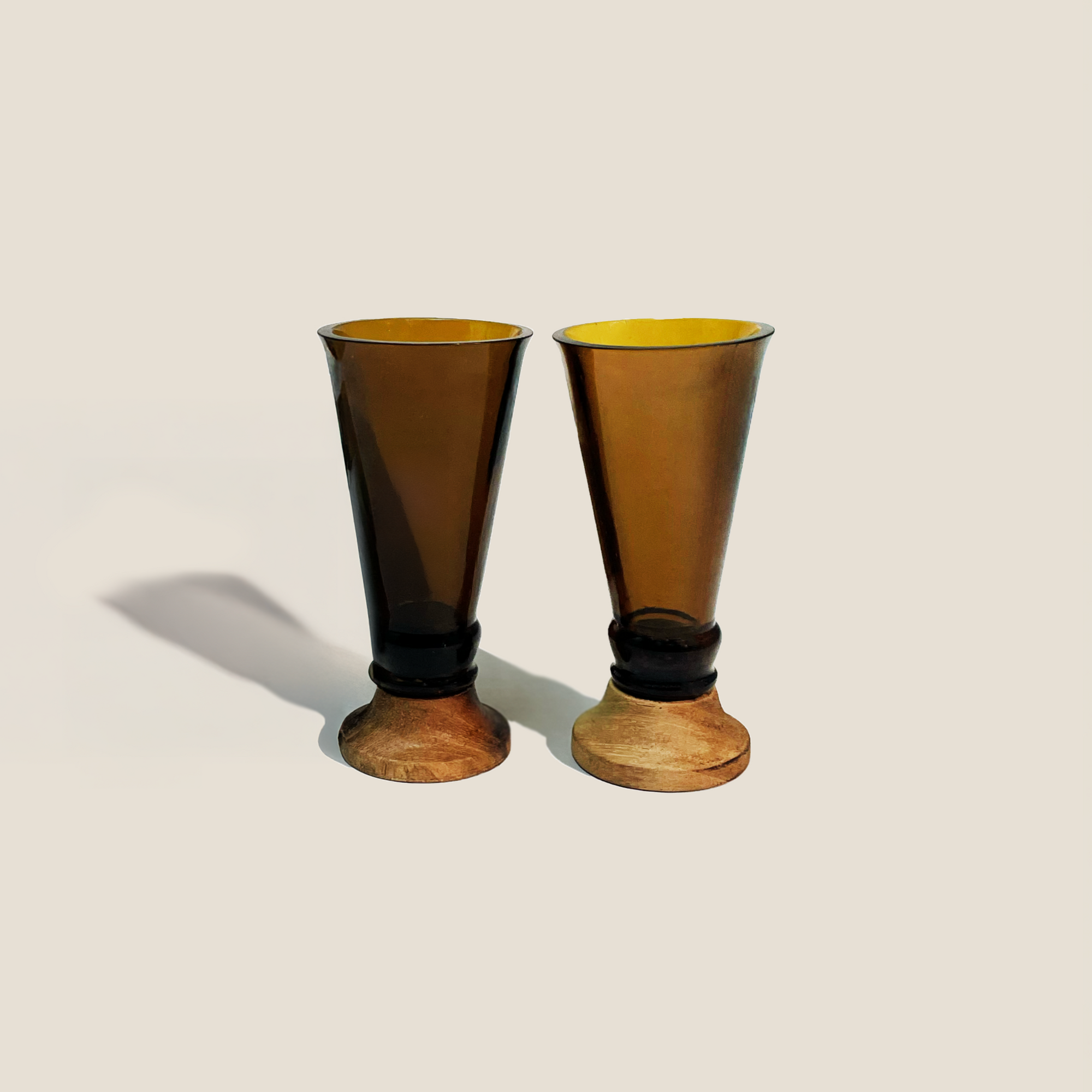 Amber Glass Shooters (Set of Two)-0