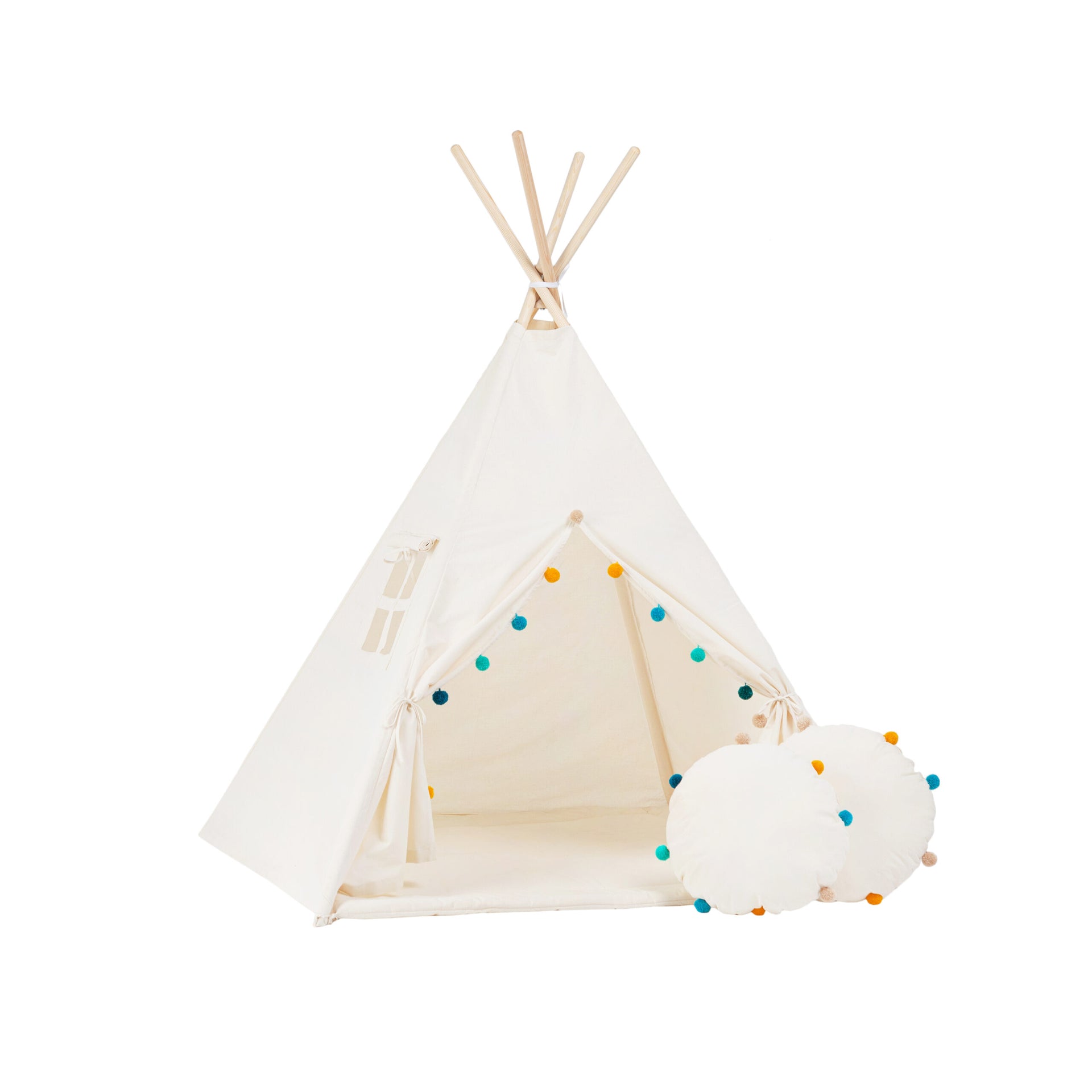 Charming Handmade Tipi Tent Set – Cozy &amp; Stylish Kids’ Play Area by Sówka at brixbailey.com