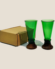 Green Glass Shooters (Set of Two)-2