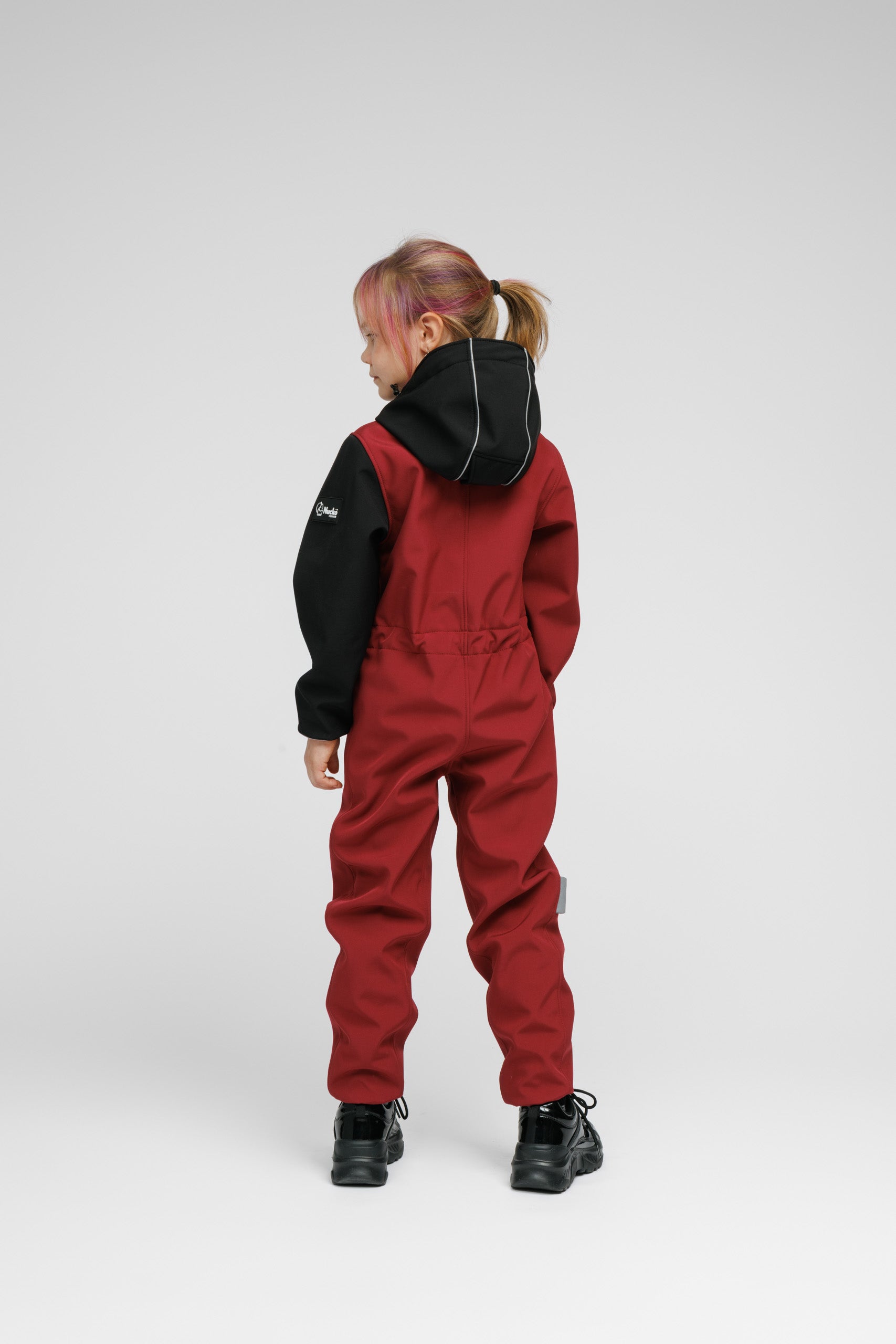 Sunset Red Softshell Onesie for Kids