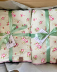 Dolly Floral Dog Blanket | Luxury Handmade Reversible Sherpa Throw | Seasonal Pet Blanket UK | Customisable