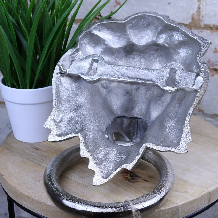 Shere metal lion head wall ornament, premium cast aluminum decorative lion sculpture, luxury regal statement piece, 25cm by Maravi at brixbailey.com
