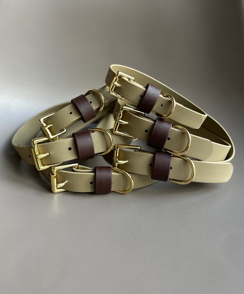 Loki Khaki &amp; Brown Colour Block Collar