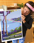 Meadfoot Beach Torquay Limited Edition A2 Print