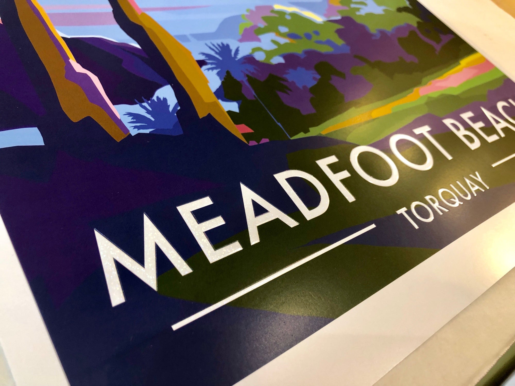 Meadfoot Beach Torquay Limited Edition A2 Print