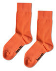 Plain Bamboo Socks - Sunset Tangerine