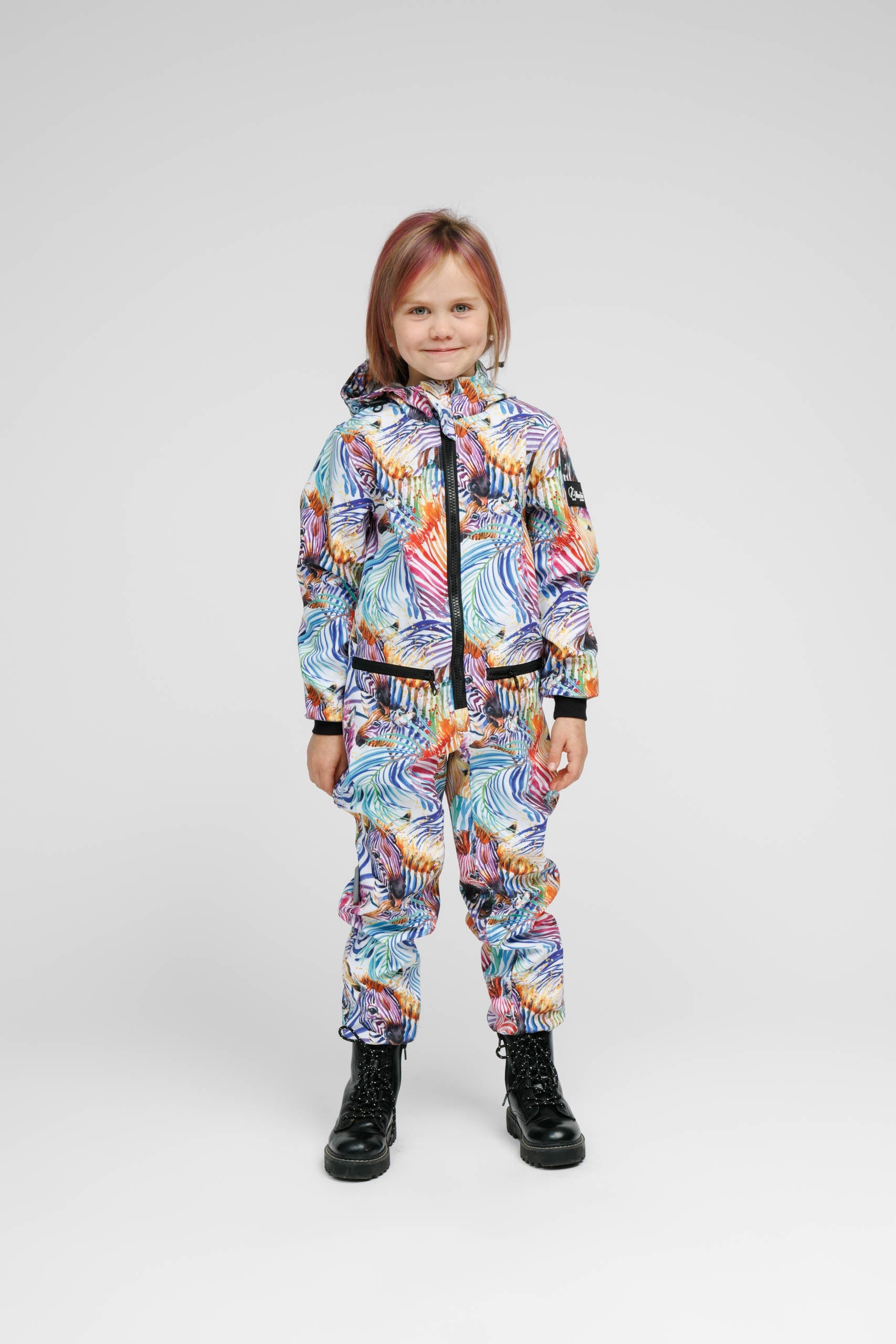 Softshell Onesie for Kids Rainbow Print