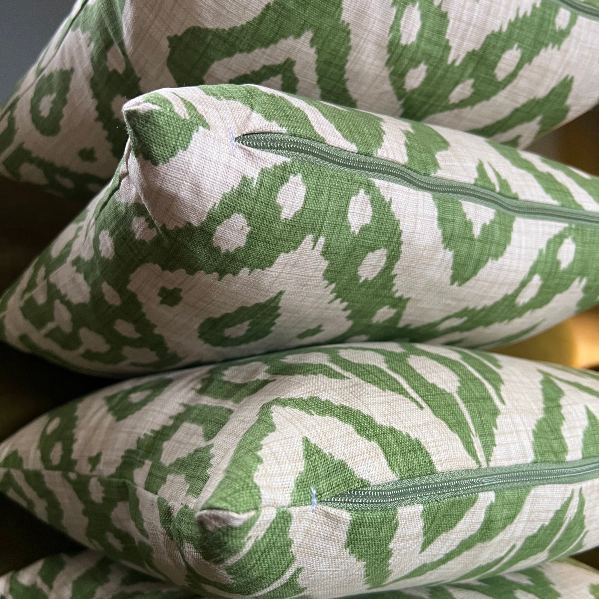 Marrakesh green cotton cushion, scatter cushions