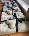 Dolly Floral Dog Blanket | Luxury Handmade Reversible Sherpa Throw | Seasonal Pet Blanket UK | Customisable