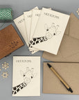 Personalised Giraffe Note Cards