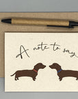 Dachshund Dog Note Cards