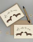 Dachshund Dog Note Cards