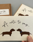 Dachshund Dog Note Cards