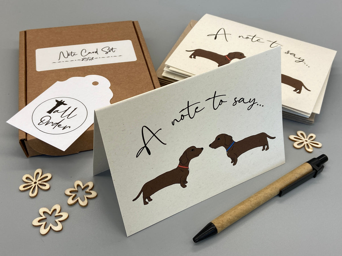 Dachshund Dog Note Cards