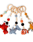 Montessori Baby Gym & Hanging Toys Set | Wooden Play Gym for Babies-3