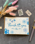 Thank You Note Card set - Blue Daisies