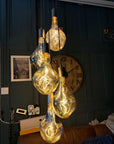 5 Light Cluster Evo Pendant Chandelier | Stairwell & High Ceiling Lighting UK