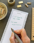 Floral Patterned List Pad