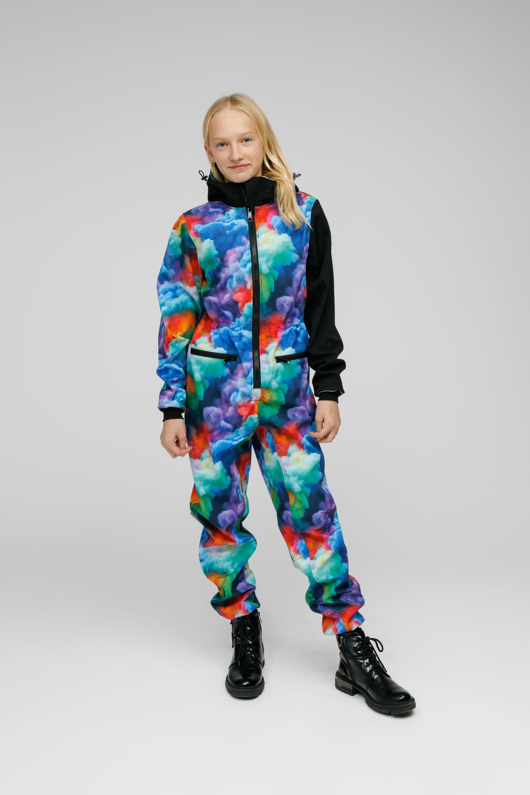 Softshell Onesie for Kids in Cloud Colour