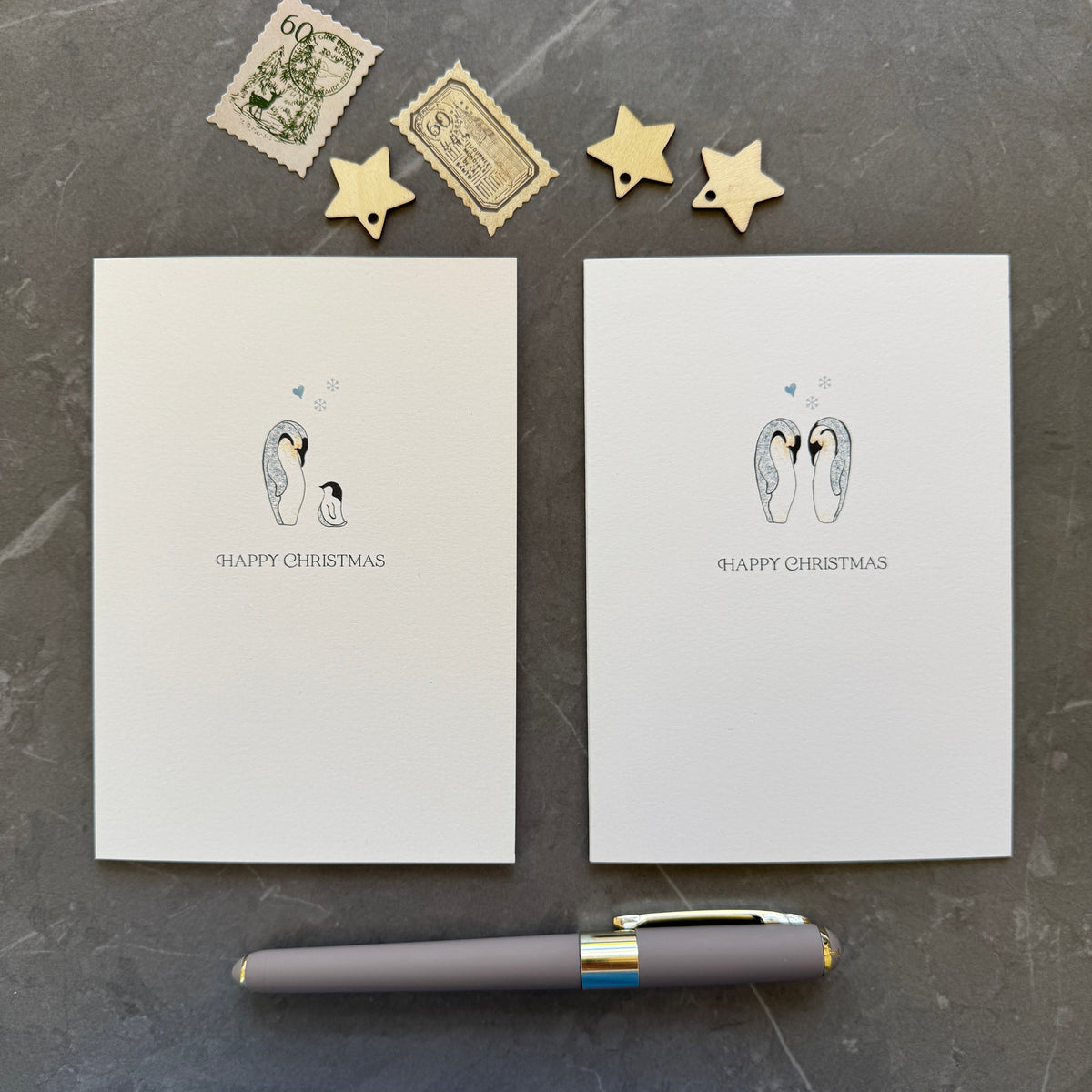 Penguin Christmas Card Set