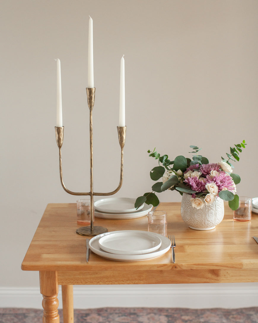 Hand Forged Iron Candelabra