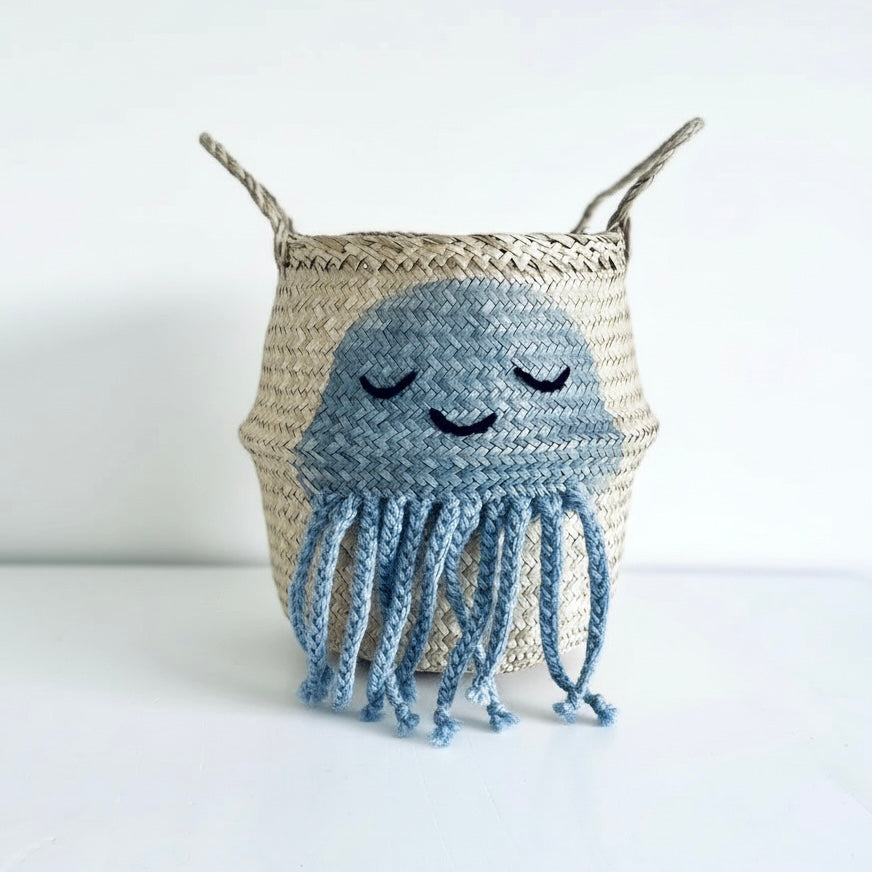 Blue Jellyfish Basket - Small