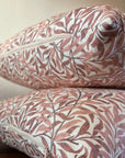 William morris rust willow leaves cotton cushion, scatter cushions