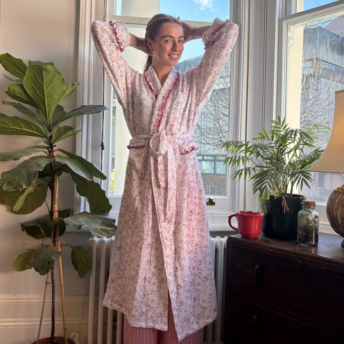 Paisley Muslin Dressing Gown