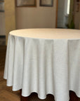 Eco-Friendly Round Tablecloth – Nord 3 Collection by Hortensias Home at www.brixbailey.com