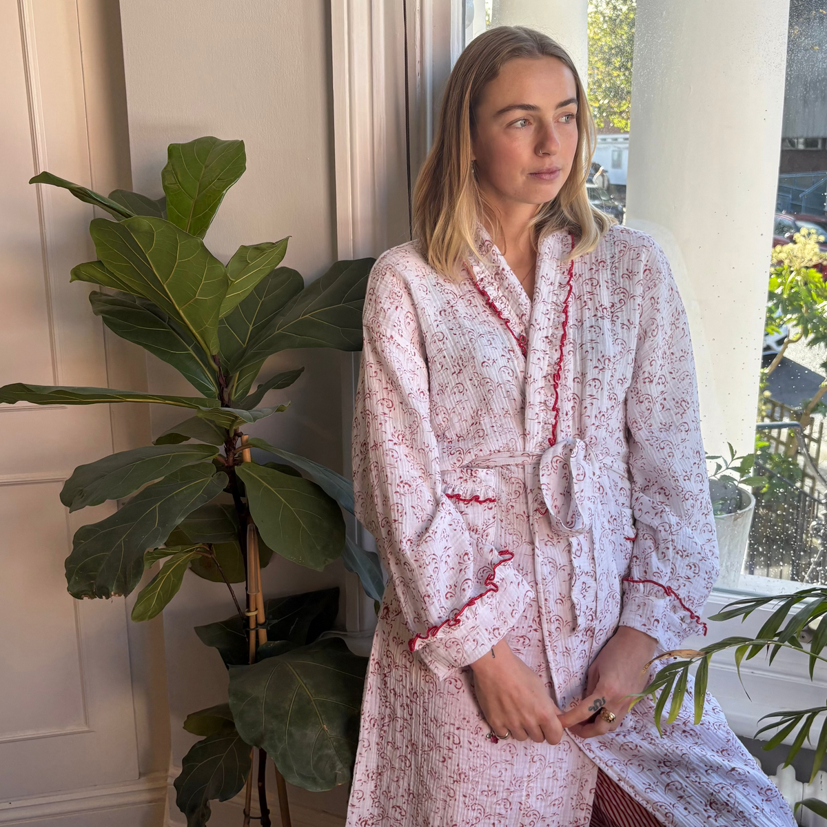 Paisley Muslin Dressing Gown