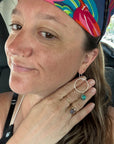 Solstice Hoops – Sonoran Gold Turquoise