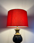 Burnt Orange Cotton French Drum Lampshade | Handmade Ceiling Light Shade | UK