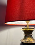 Burnt Orange Cotton French Drum Lampshade | Handmade Ceiling Light Shade | UK