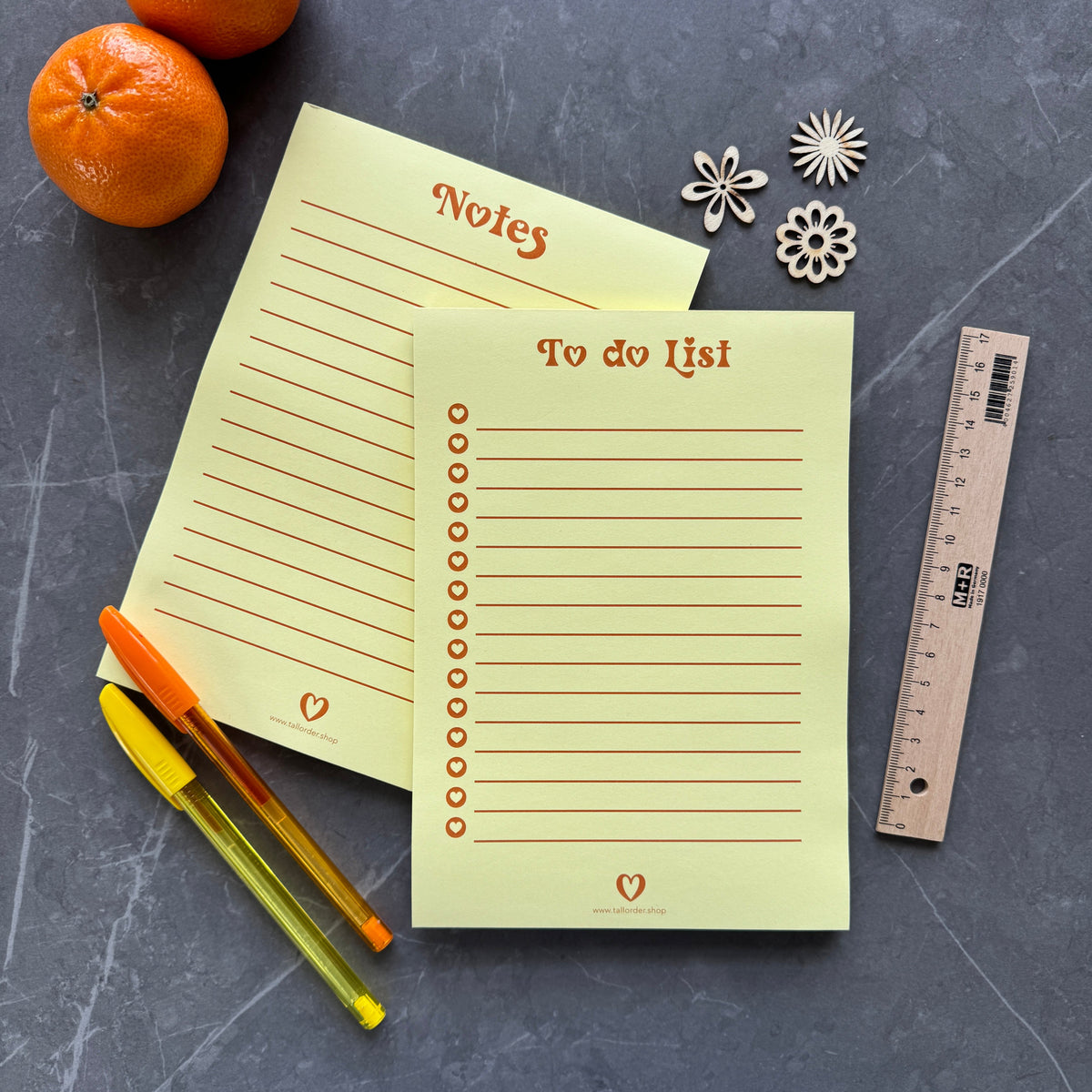 Bright Yellow Note Pad