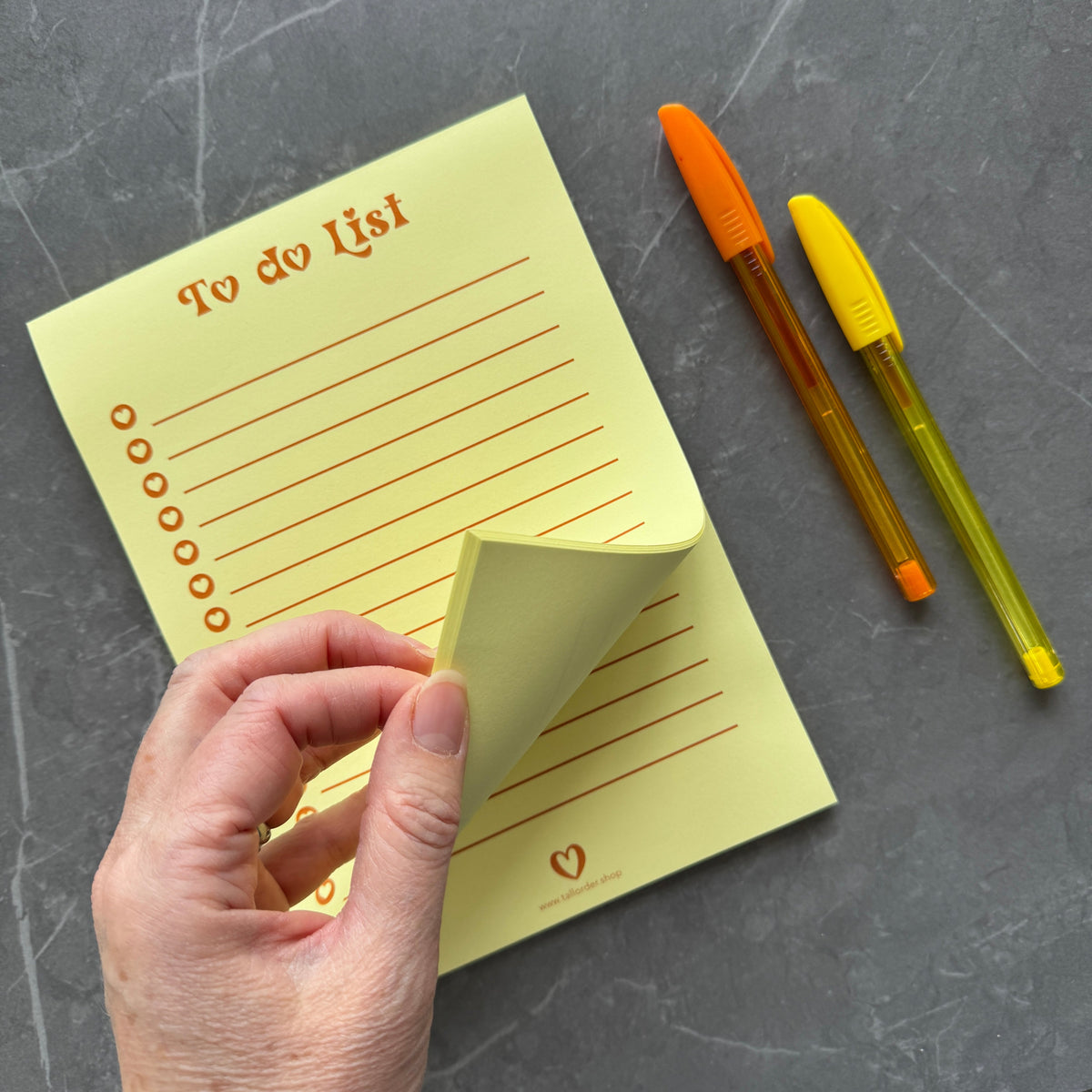 Bright Yellow To Do List