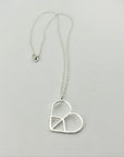 Heart Shaped Peace Sign Necklace