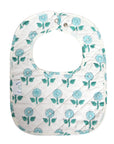 Quilted Bib - Sea Blue Flower