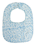 Muslin Quilted Bib - Blue Coral