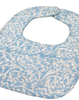 Muslin Quilted Bib - Blue Coral