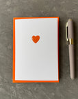 Multicolour Love Heart Cards
