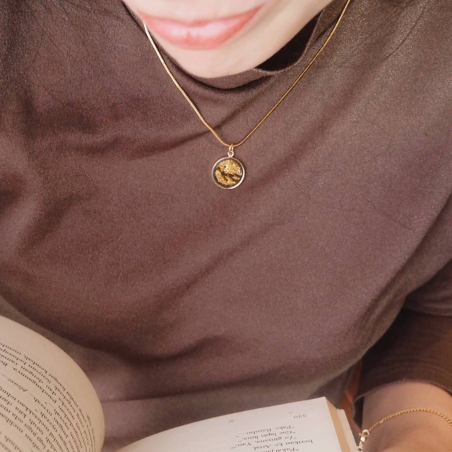 Leo Zodiac Sign Sustainable Necklace-4