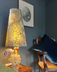 Forbidden forest Velvet cone lampshade, extra tall lampshade
