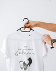 Organic Cotton Oversized Tee – It’s All About Balance Message by Black Giraffe Brand at www.brixbailey.com