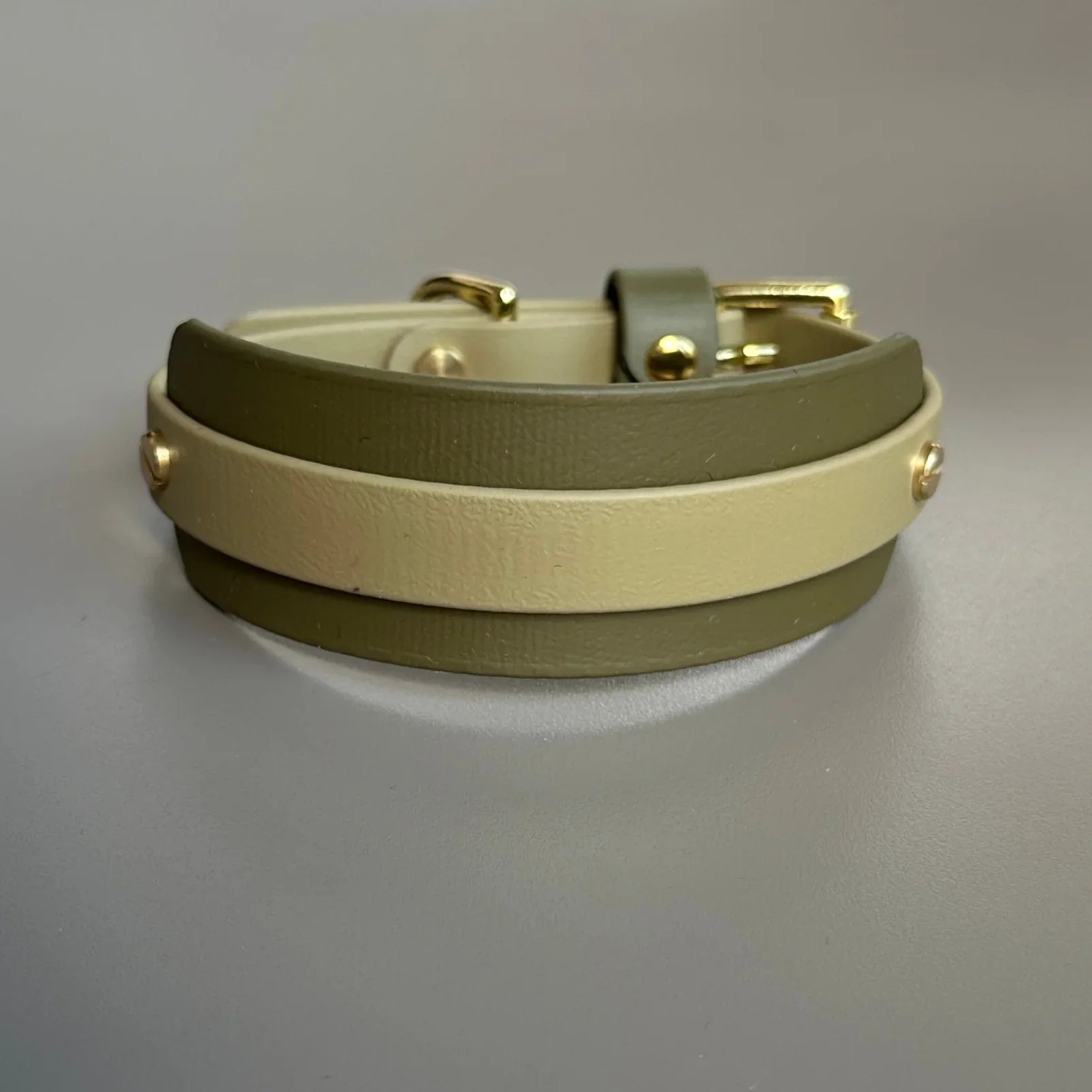 Bentley Olive &amp; Khaki Hound Collar