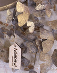 Luxury gold butterfly wall mirror, elegant antiqued finish with intricate butterfly design, stylish large decorative mirror for living room or bedroom by Maravi at brixbailey.com